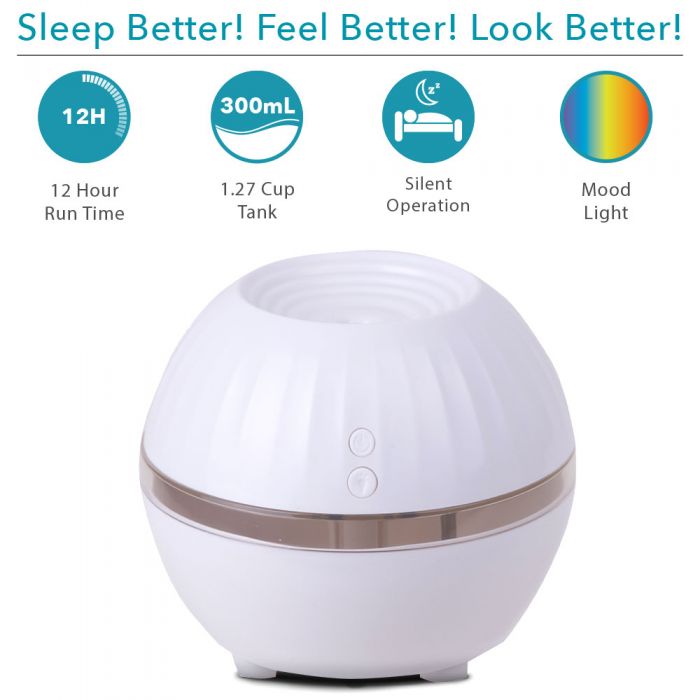 Air Innovations AI-100 Ultrasonic Cool Mist Personal Humidifier LED Mood Light - Air Innovations