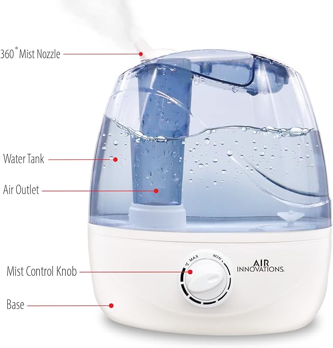 Air Innovations AI-103 Ultrasonic Bedroom Humidifier - Air Innovations