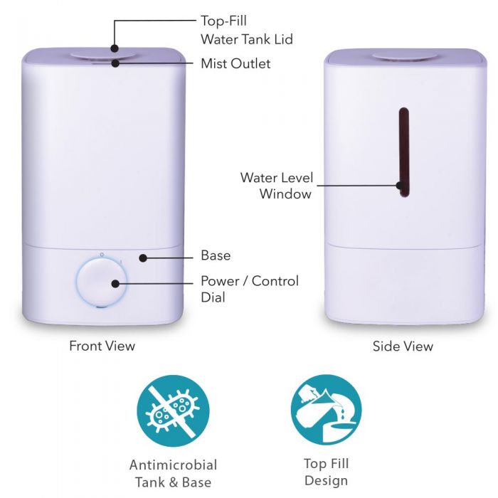 Air Innovations MH-419 Cool Mist & Ultrasonic Humidifier - Air Innovations