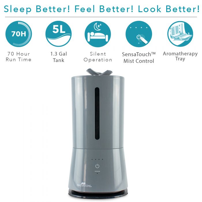 Air Innovations MH-526 Ultrasonic Cool Mist Humidifier With Aromatherapy - Air Innovations