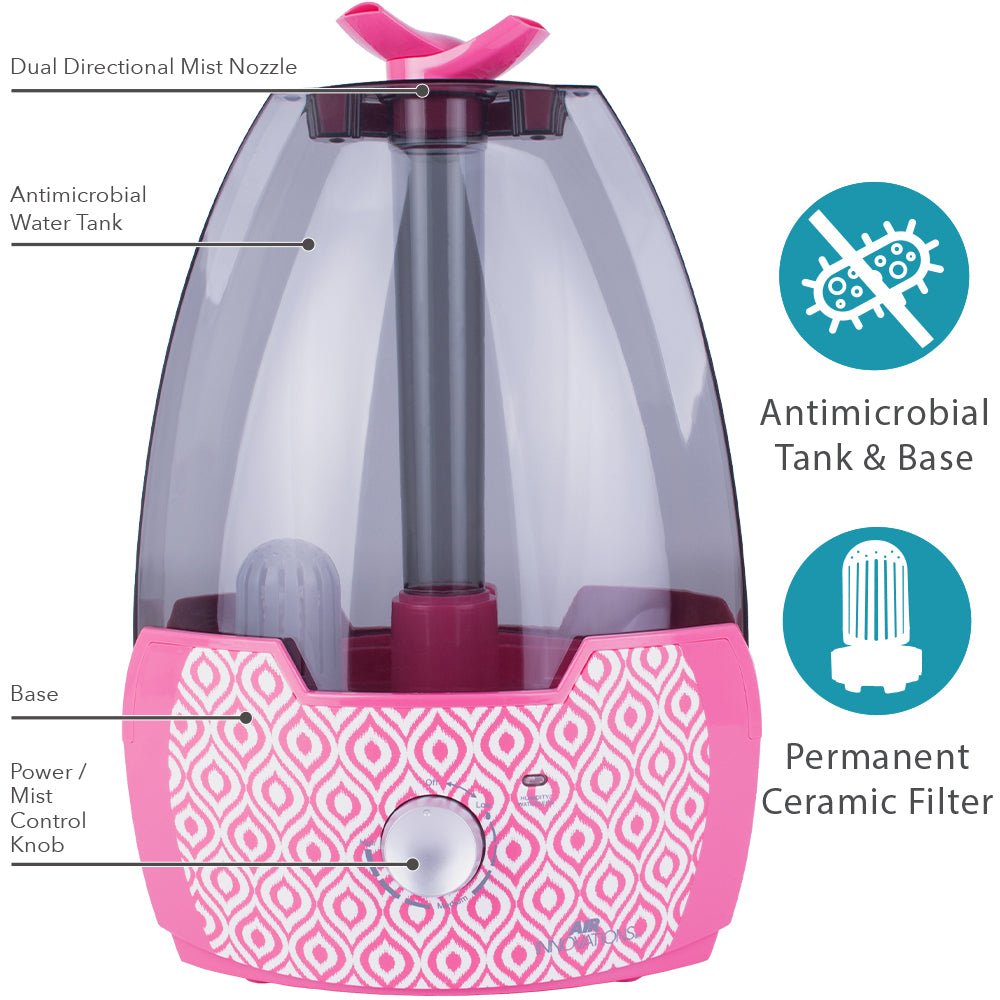 Air Innovations MH-603 Ultrasonic Cool Mist Humidifier With Aromatherapy - Air Innovations