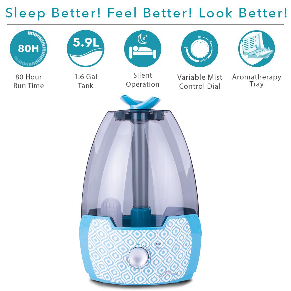 Air Innovations MH-603 Ultrasonic Cool Mist Humidifier With Aromatherapy - Air Innovations