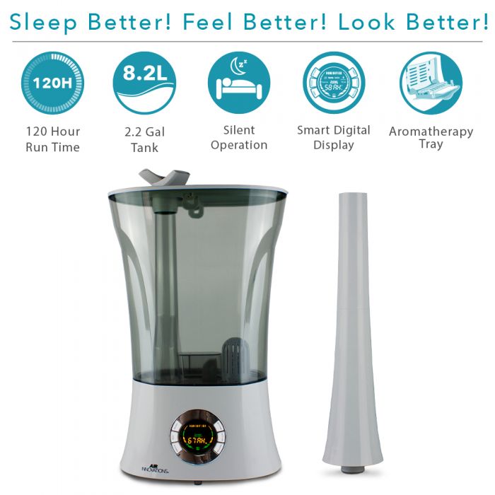Air Innovations MH-908 Ultrasonic Cool Mist Humidifier With Aromatherapy - Air Innovations