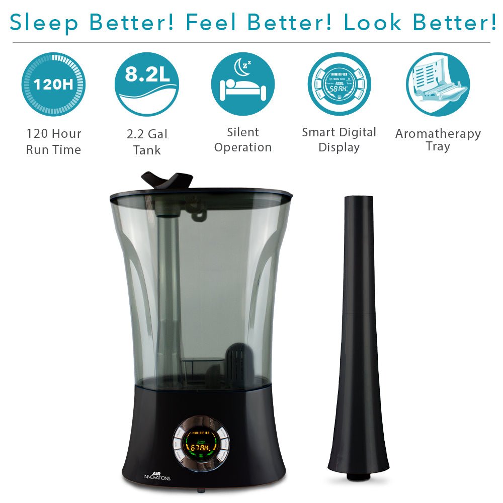 Air Innovations MH-908 Ultrasonic Cool Mist Humidifier With Aromatherapy - Air Innovations