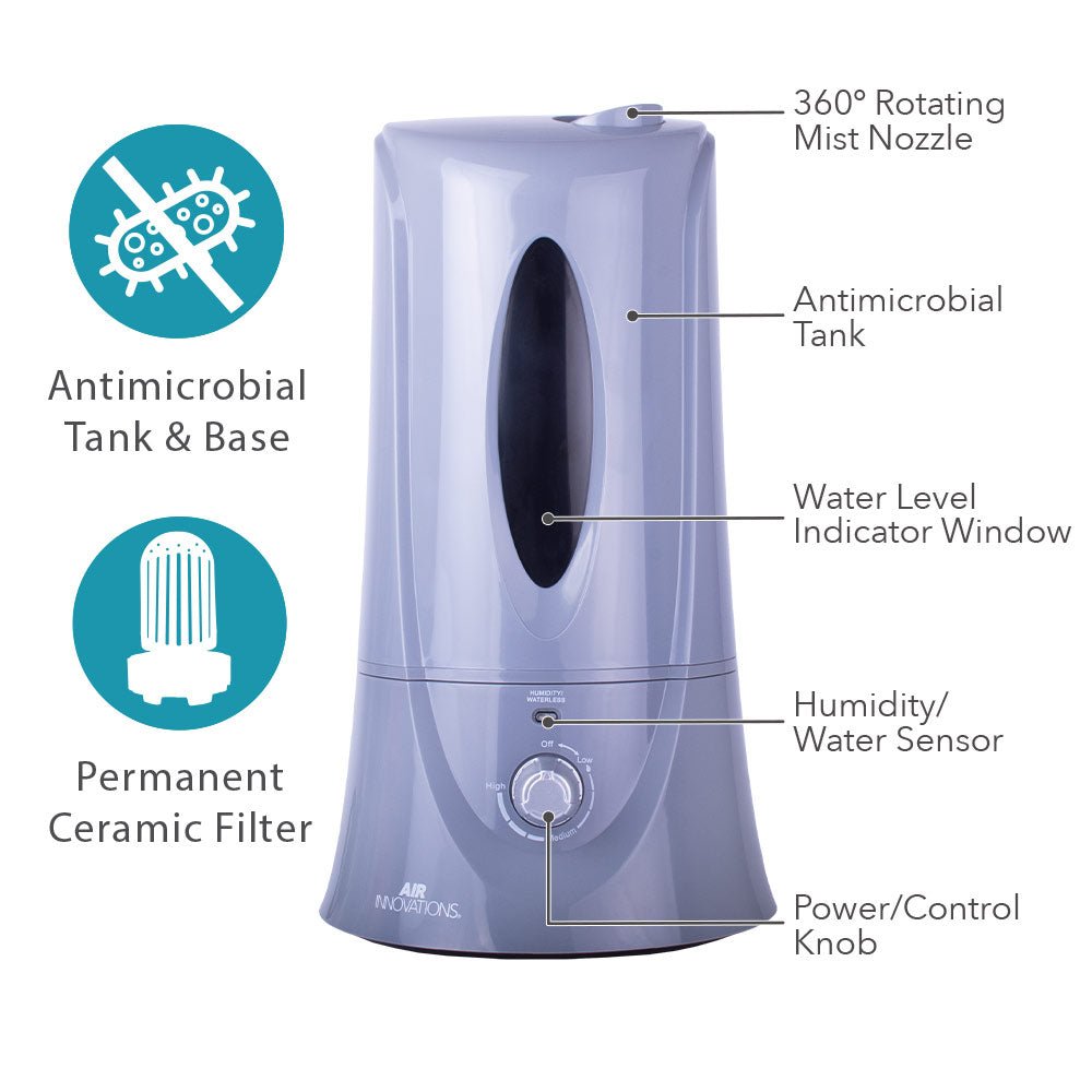 Air Innovations MH-408 Ultrasonic Cool Mist Humidifier - Air Innovations