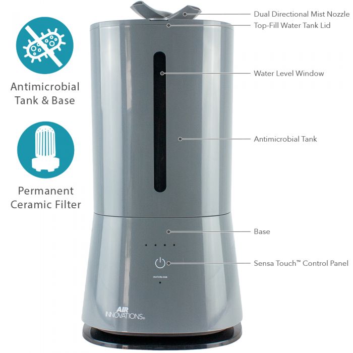 Air Innovations MH-526 Ultrasonic Cool Mist Humidifier With Aromatherapy - Air Innovations